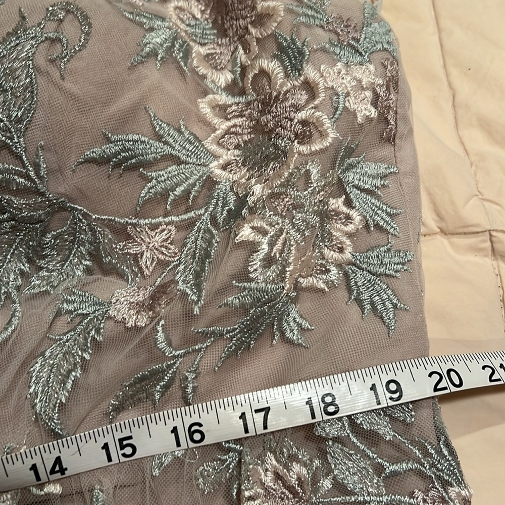 David’s Bridal Floral Overlay Dress / Gown NWT - Picture 6 of 11